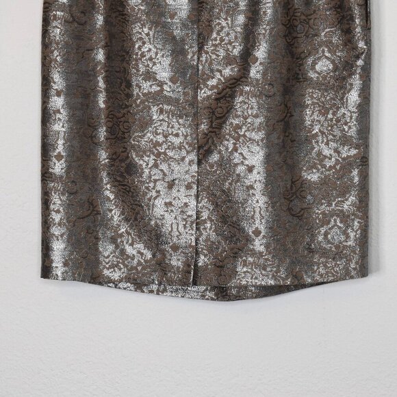 Jones New York Floral Brocade Skirt Sz 8 Cocktail Party Whimsigoth Neutral NWT - Picture 9 of 16